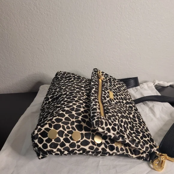 Hammitt Fold-Over VIP Medium Crossbody Dapple Calf Hair - Picture 9 of 16